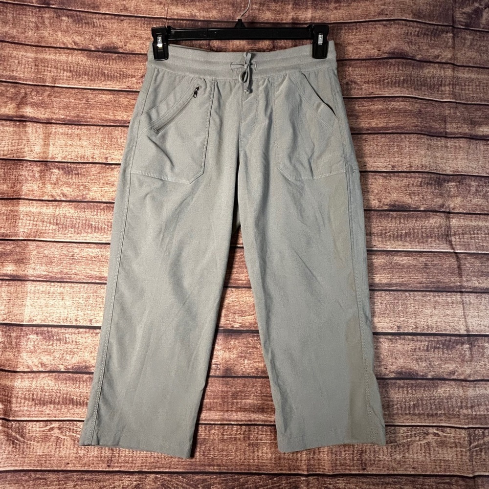 KUHL Trekr Kapri Pants Womens Small Gray Green Hiking Outdoor Activewear